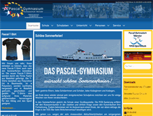 Tablet Screenshot of pascal-gym.de